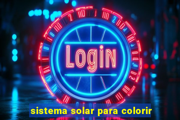 sistema solar para colorir